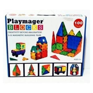 פליימאגר סט 100 חלקים Playmager משחק מגנטים מקורי