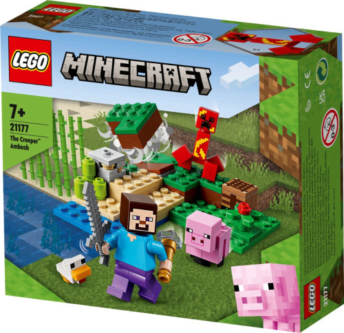 לגו מיינקראפט המארב של הקריפר LEGO MINECRAFT